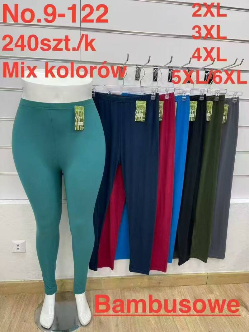 Leginsy damskie Roz 2XL-6XL, Mix kolor Paczka 10 szt
